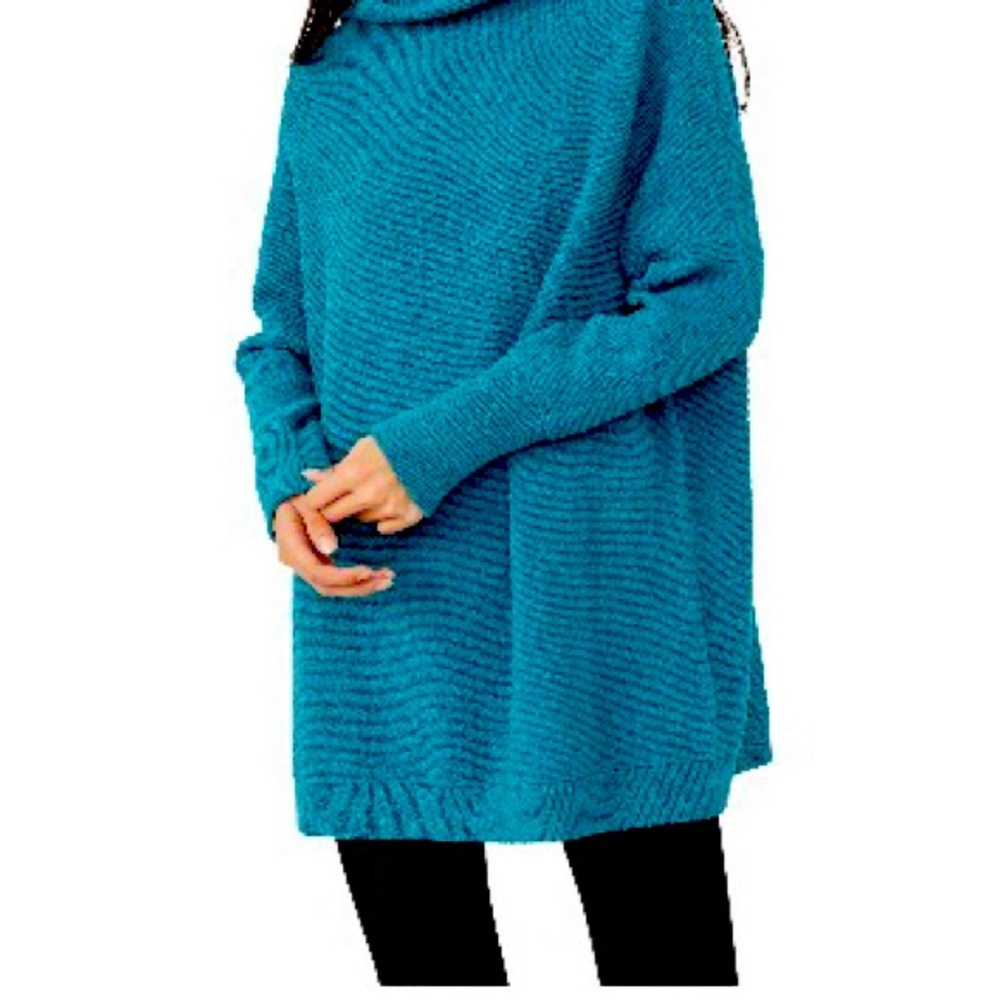 Free People Ottoman tunic in blue/teal NWT Sz S